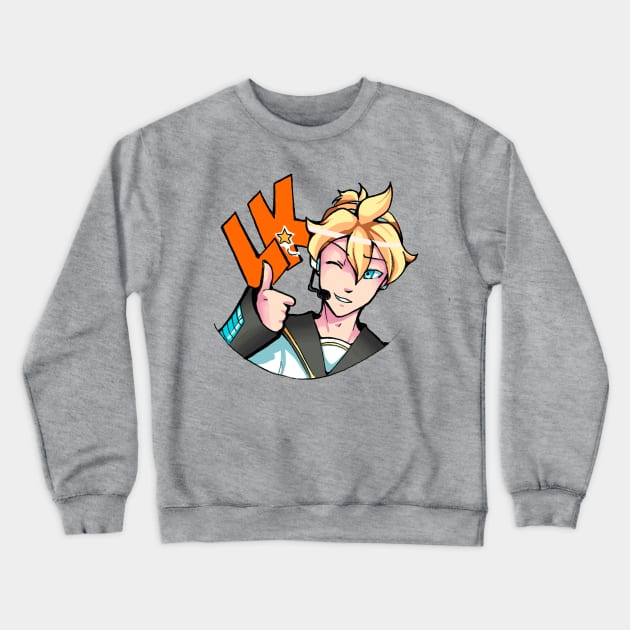 Len Kagamine Crewneck Sweatshirt by shikicraig